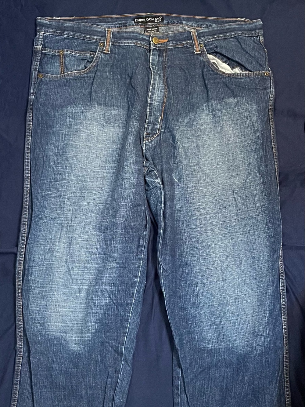 Men's Vintage Y2K Eddie Domani Baggy Denim Jeans – Size 46x30